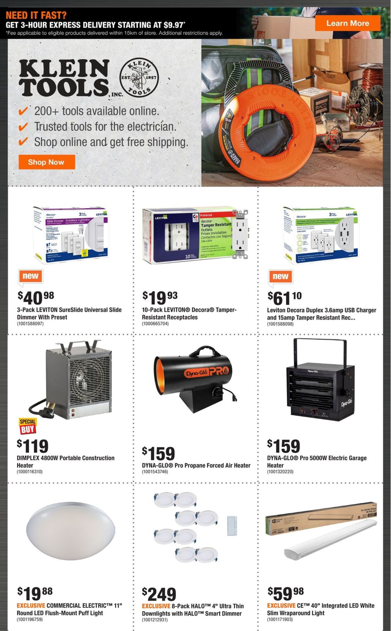 Home Depot Flyer from 12/23/2021