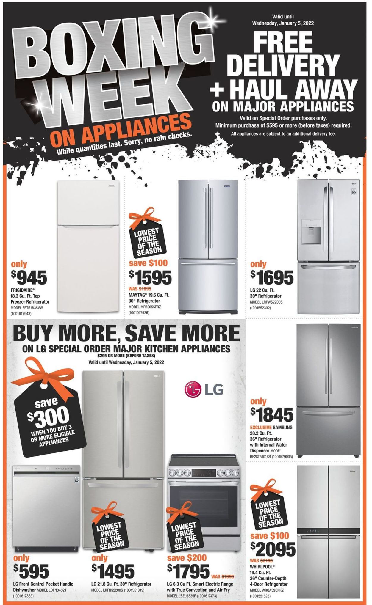 Home Depot Flyer from 12/30/2021