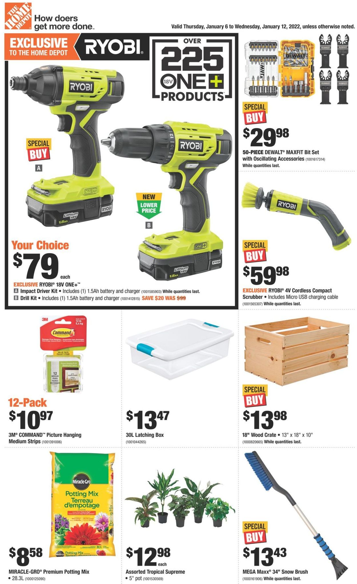 Home Depot Flyer from 01/06/2022