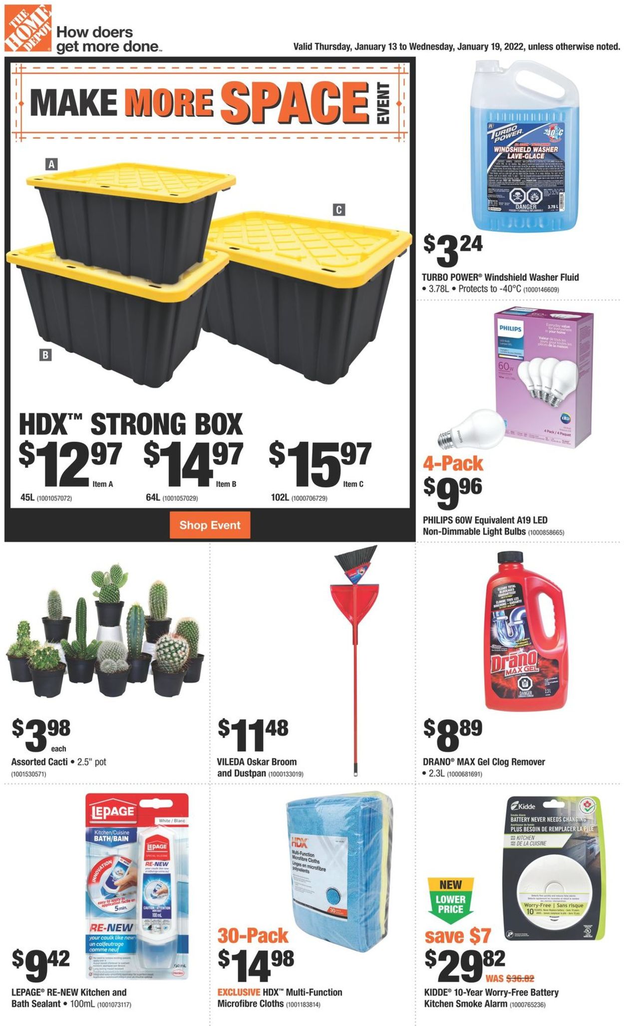 Home Depot Flyer from 01/13/2022