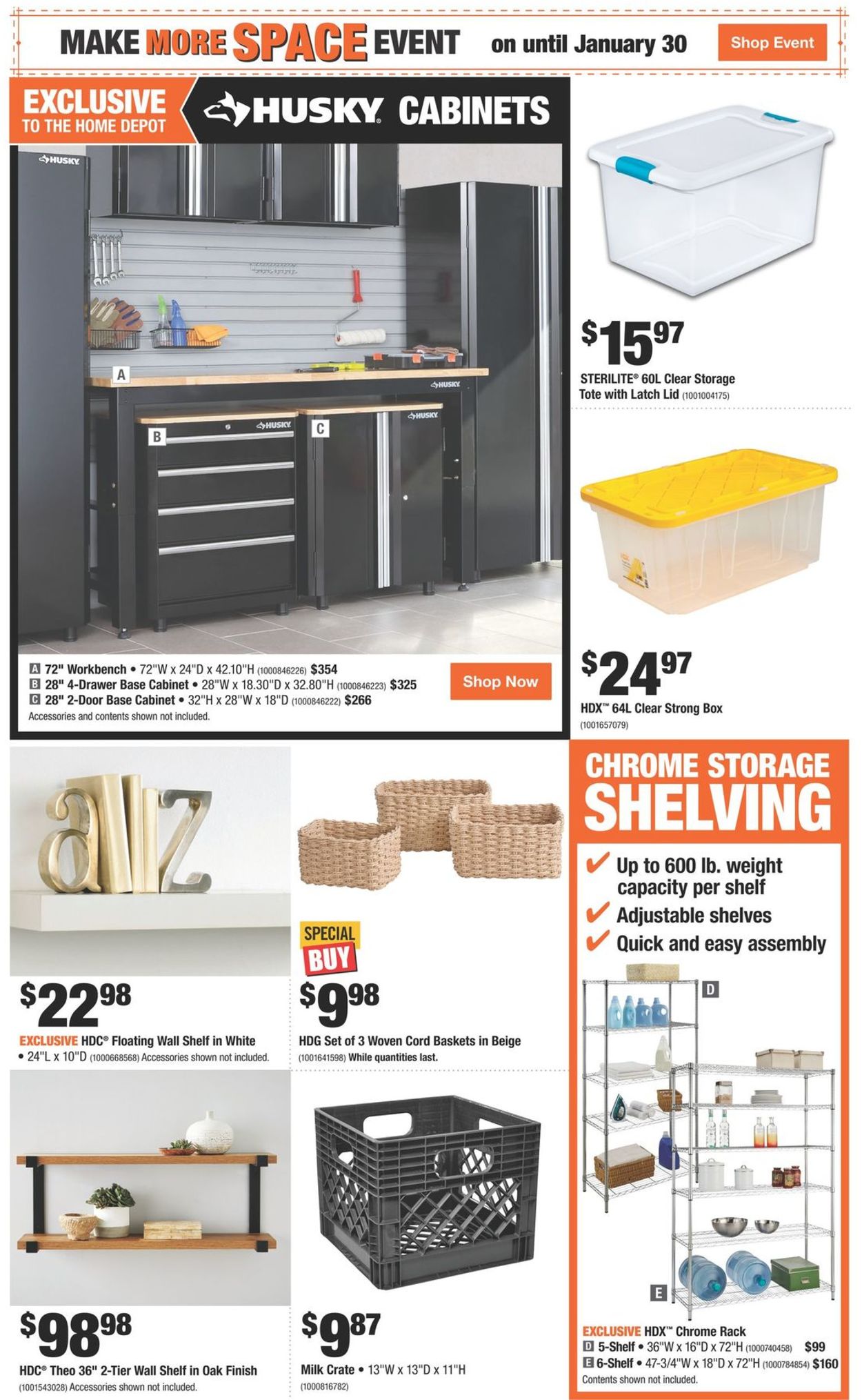 Home Depot Flyer from 01/20/2022