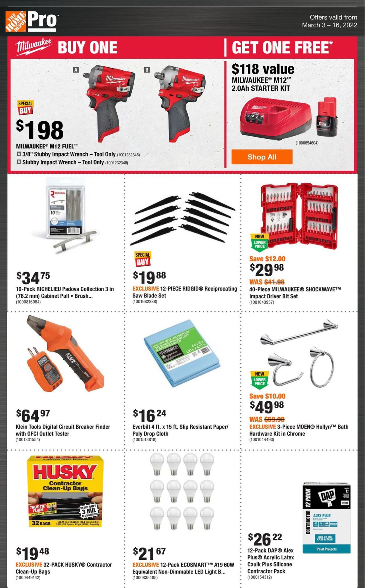 Home Depot Flyer from 03/03/2022