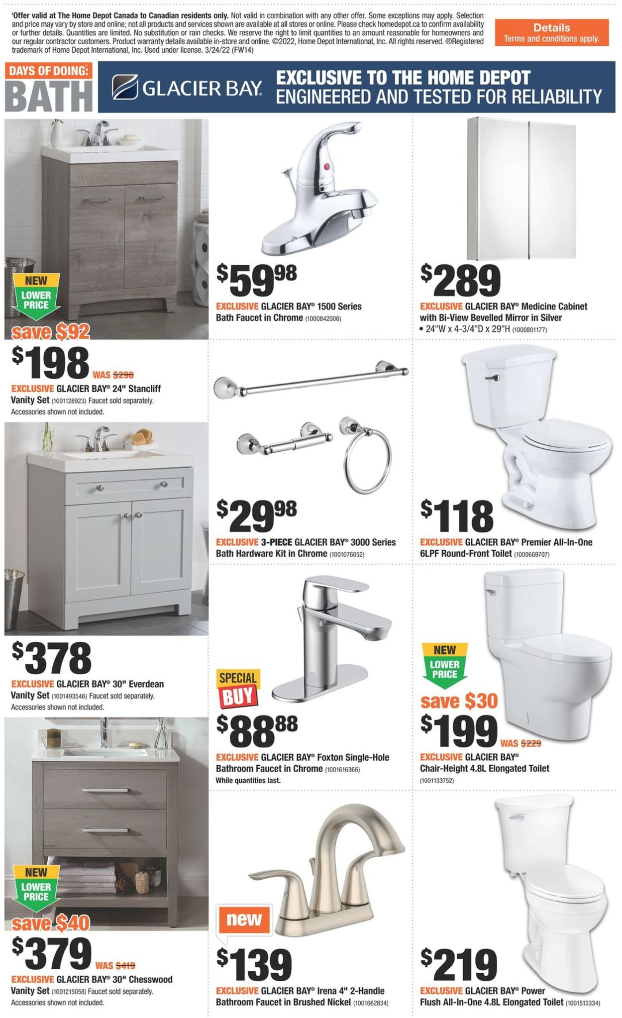 Home Depot Flyer from 03/24/2022