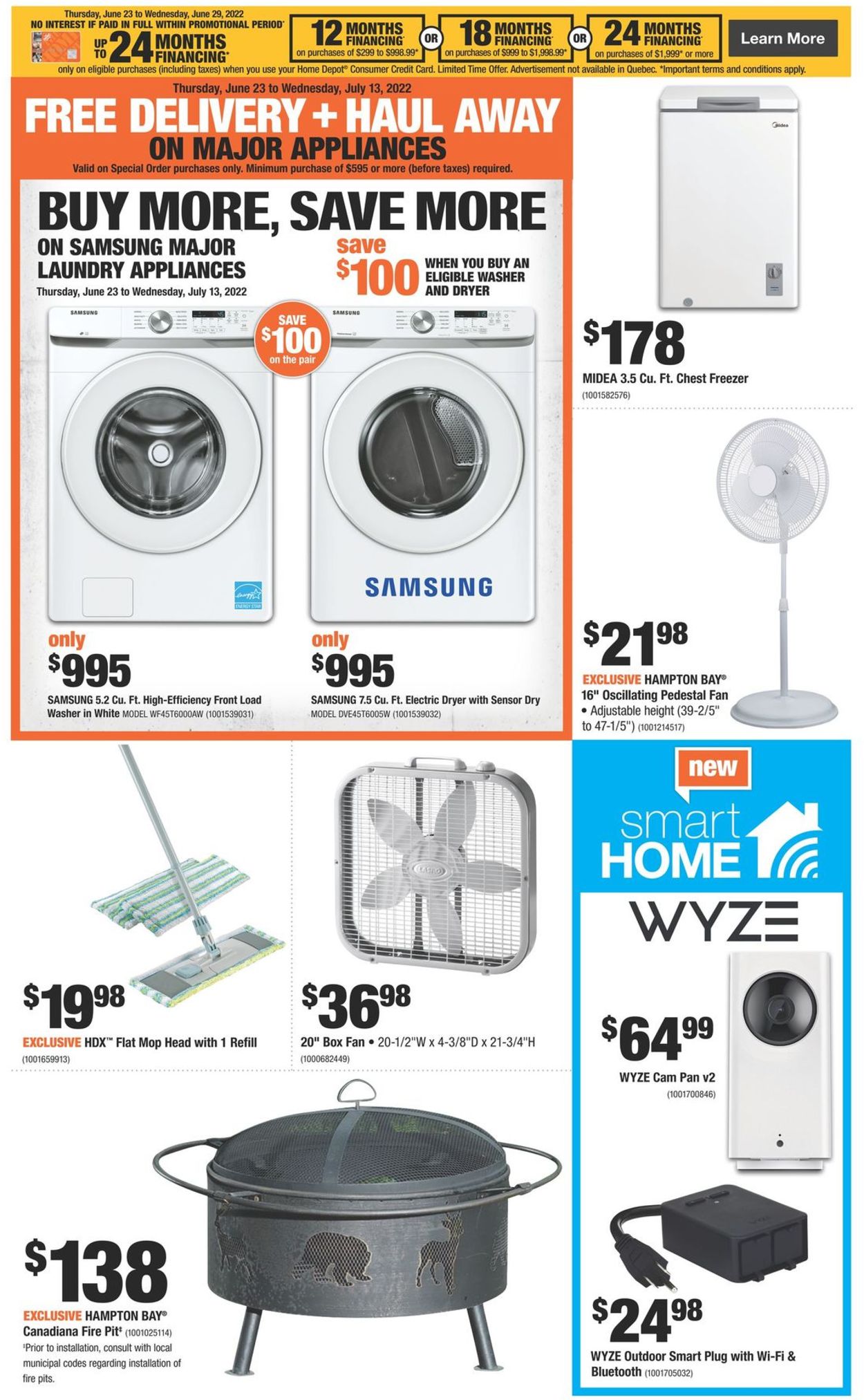 Home Depot Flyer from 06/23/2022