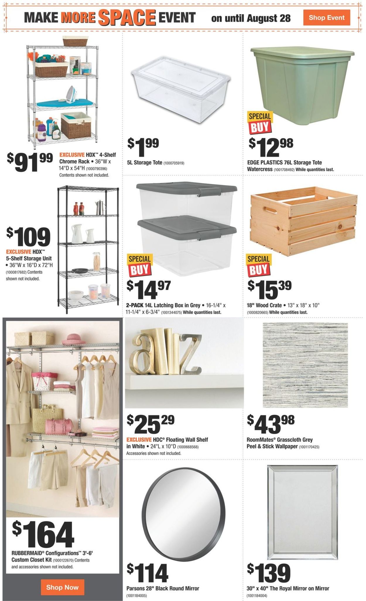 Home Depot Flyer from 08/18/2022