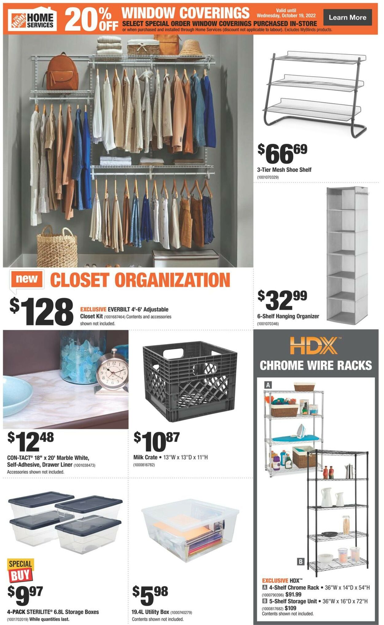 Home Depot Flyer from 10/13/2022