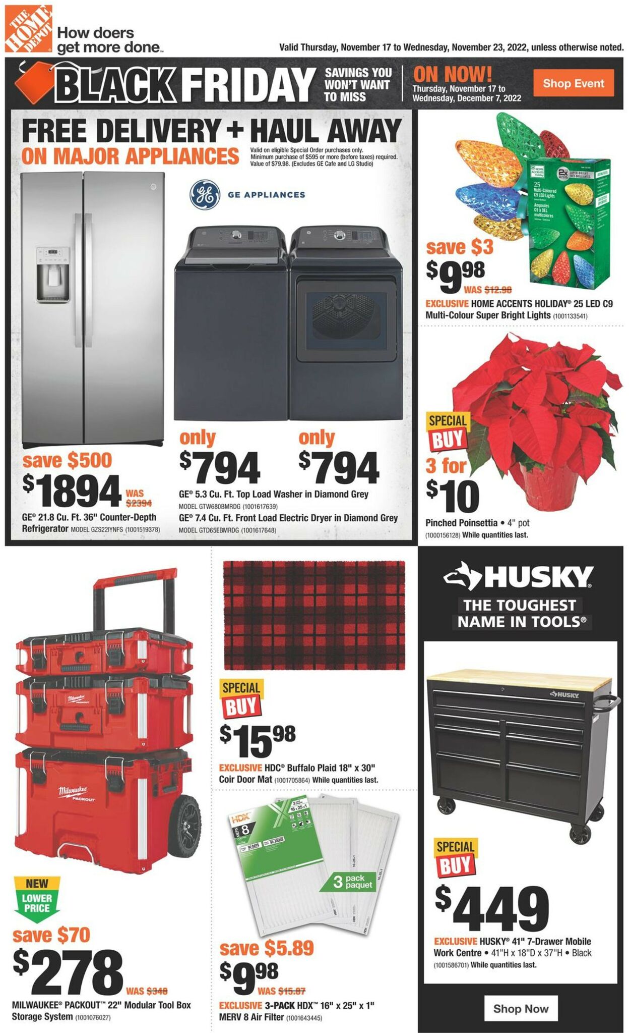 Home Depot Flyer from 11/17/2022
