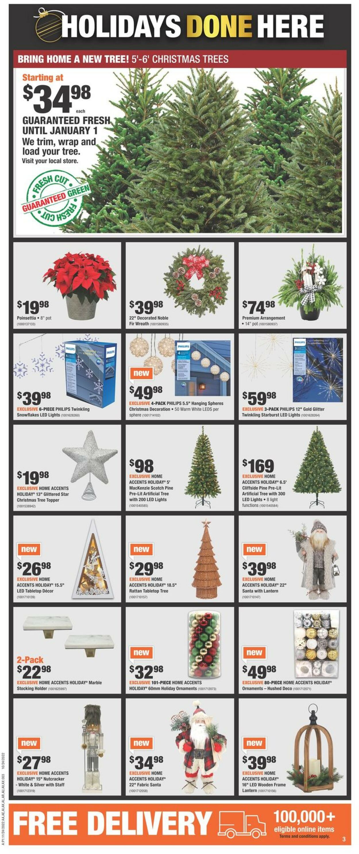 Home Depot Flyer from 11/24/2022