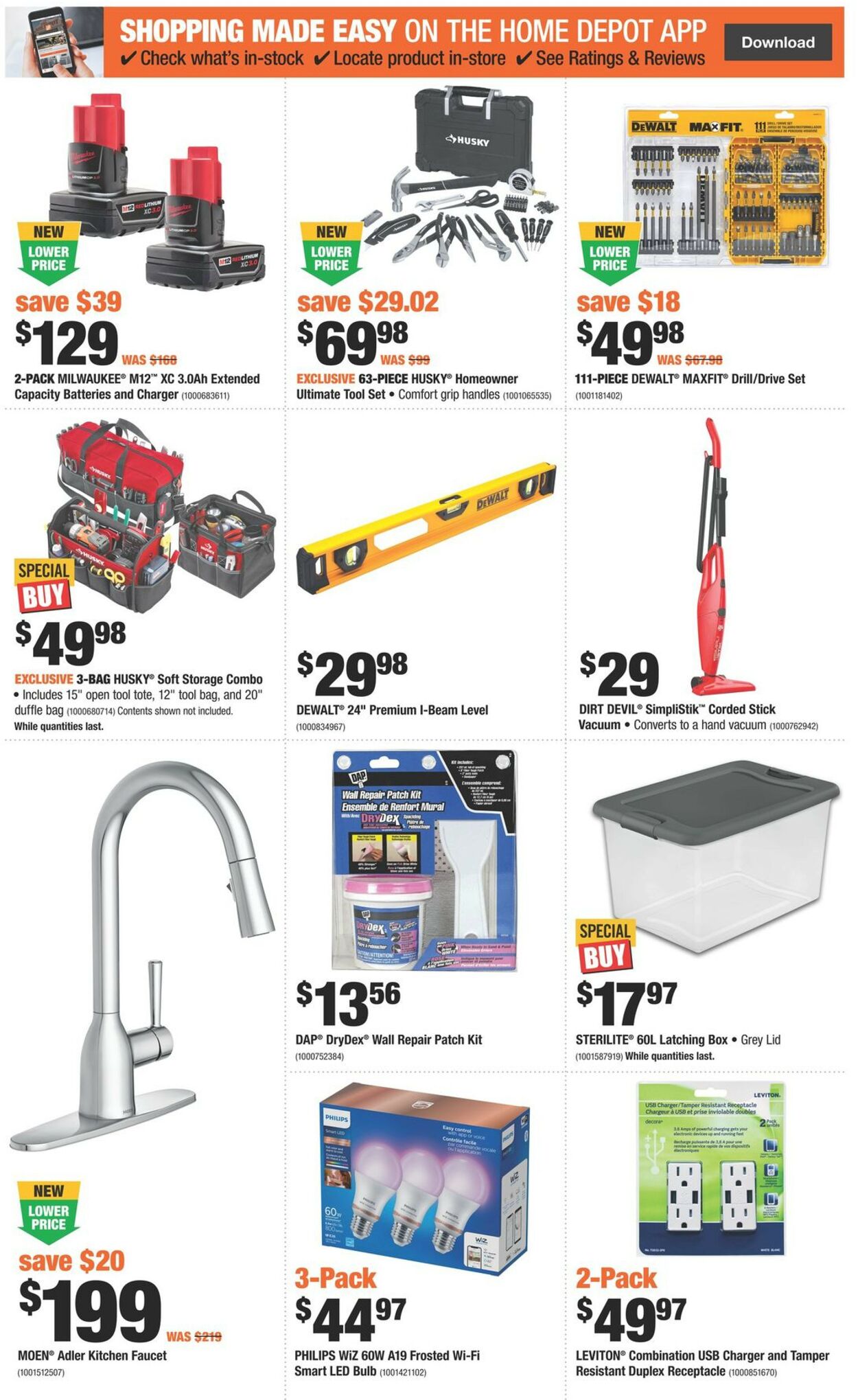 Home Depot Flyer from 01/12/2023