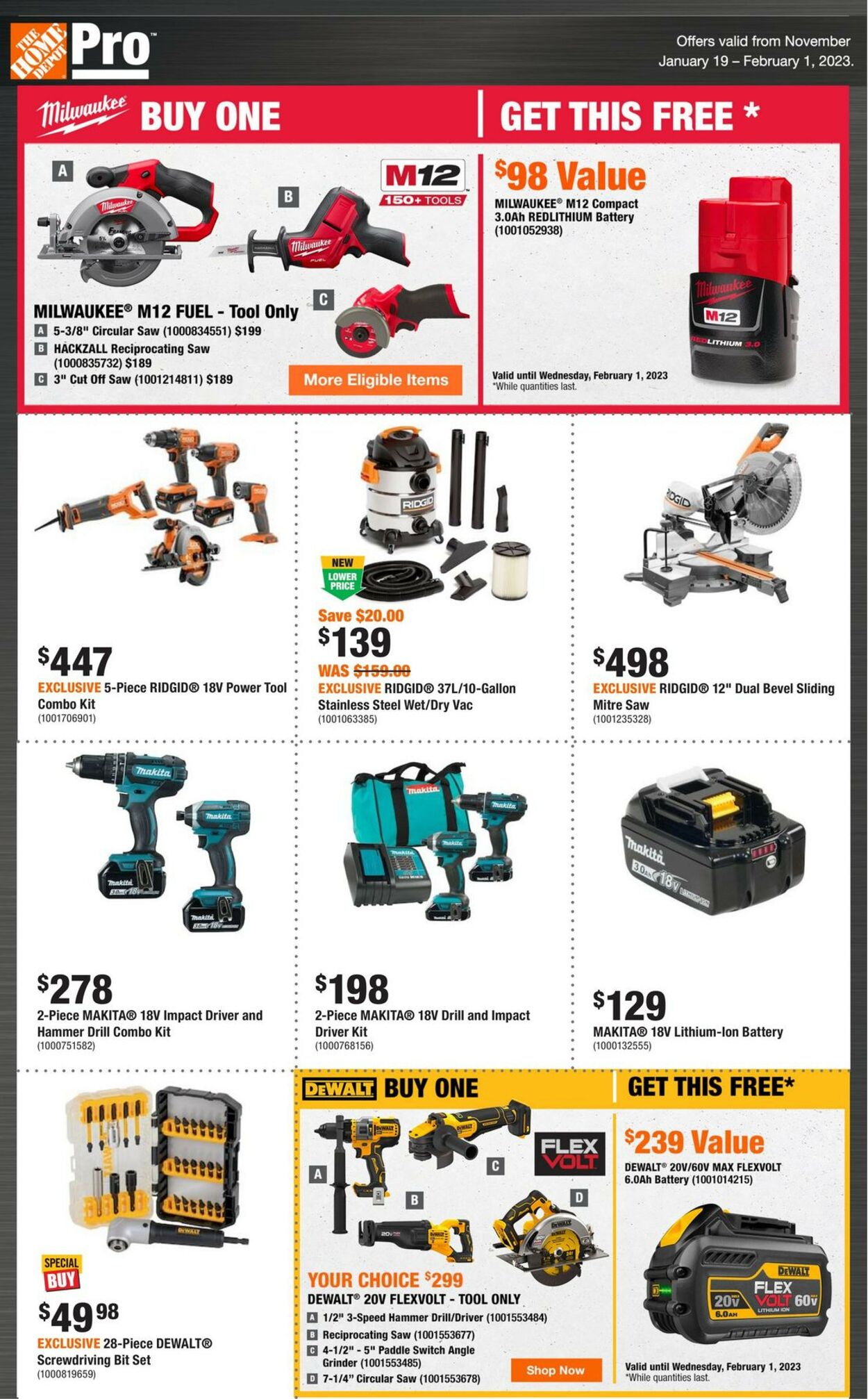 Home Depot Flyer from 01/19/2023