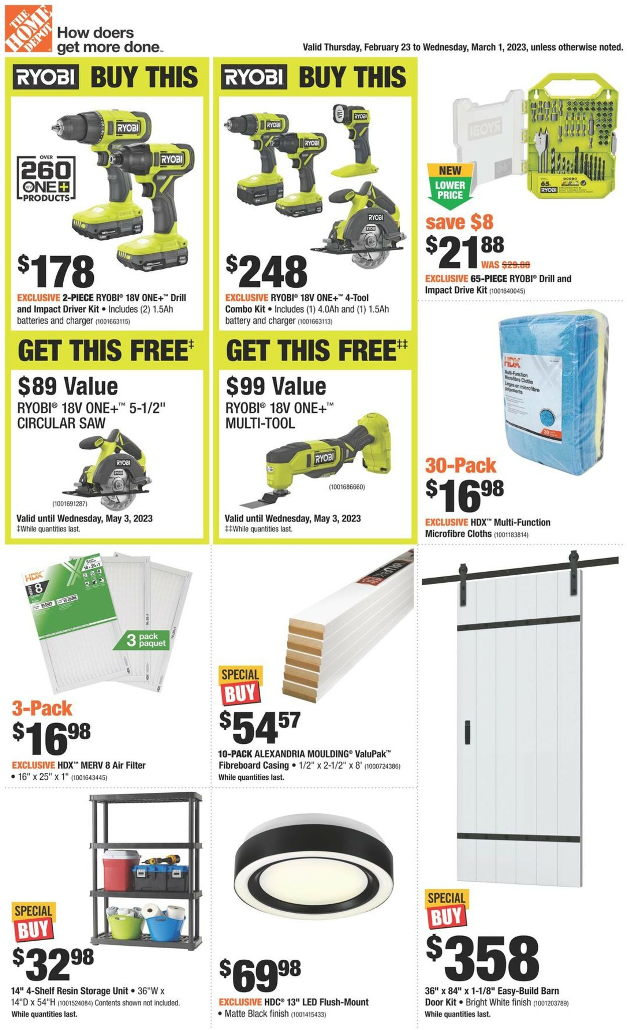 Home Depot Flyer from 02/23/2023