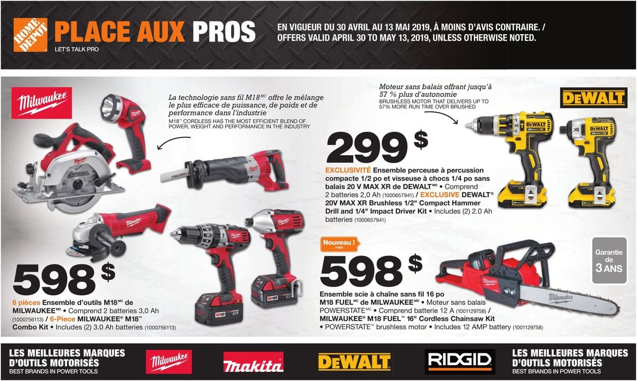 Home Depot Flyer from 04/30/2019