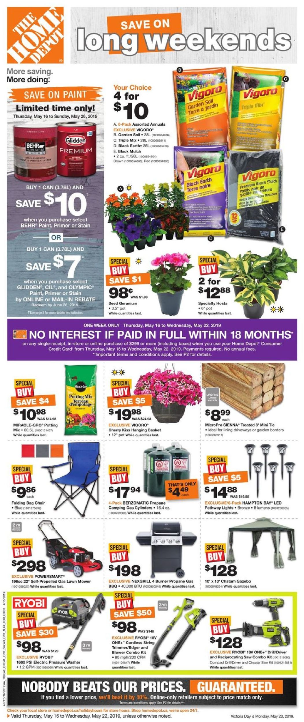 Home Depot Flyer from 05/16/2019