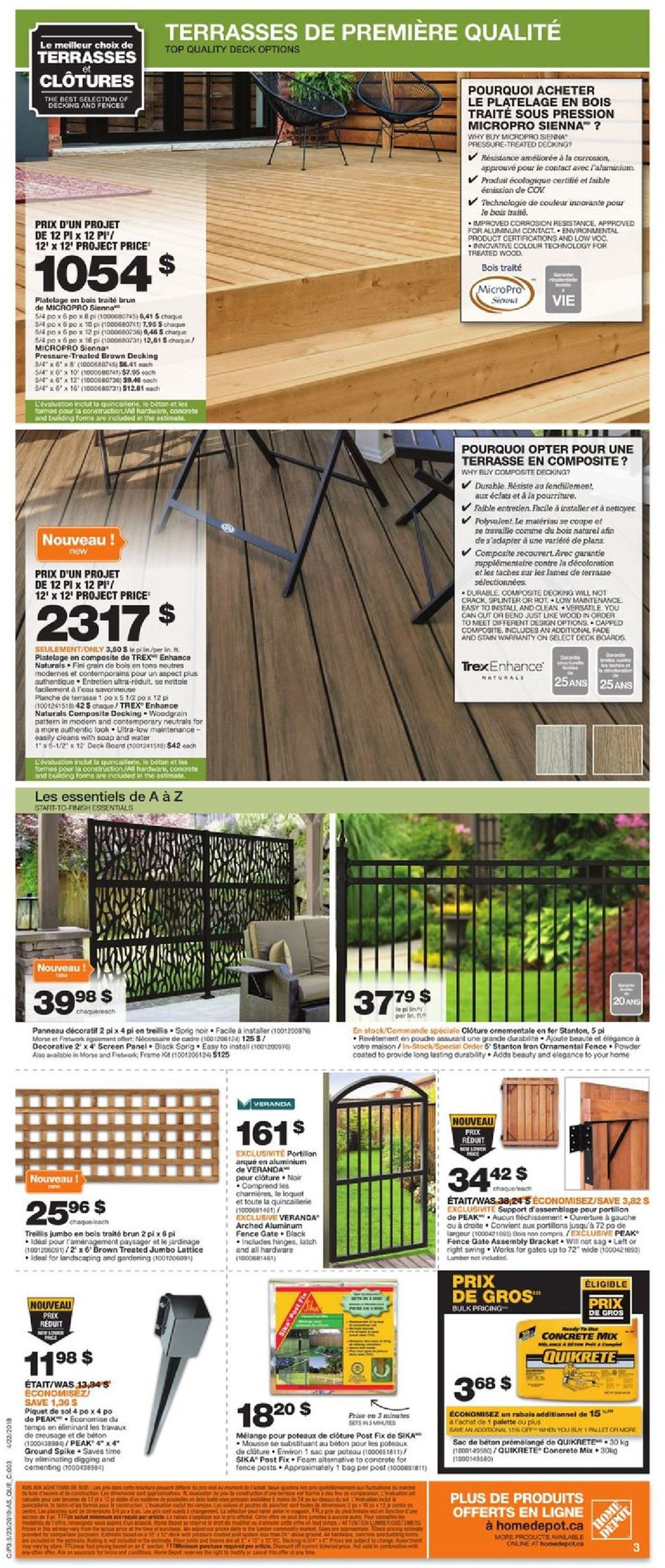 Home Depot Flyer from 05/23/2019