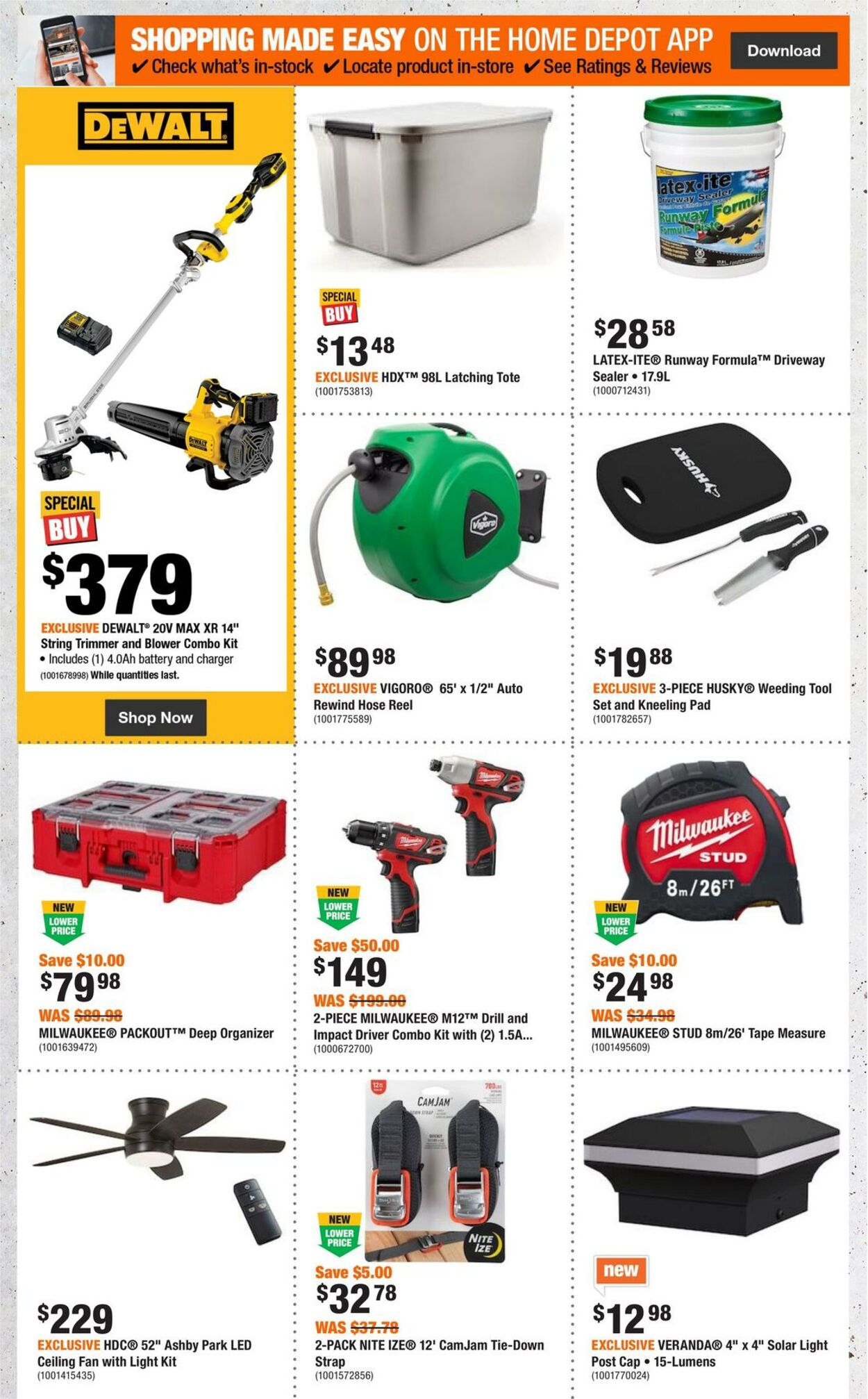 Home Depot Flyer from 07/20/2023