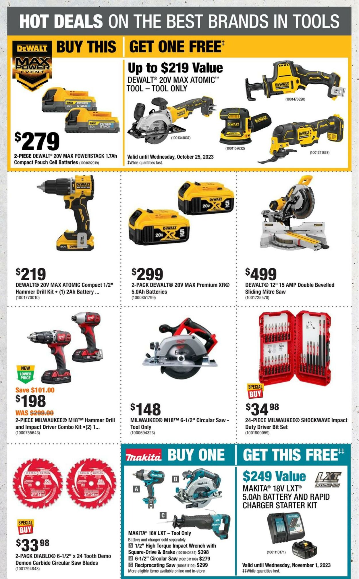 Home Depot Flyer from 09/28/2023