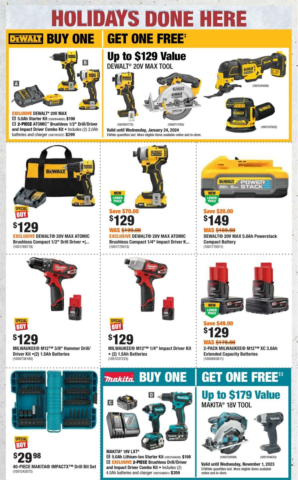 Home Depot Flyer from 10/26/2023