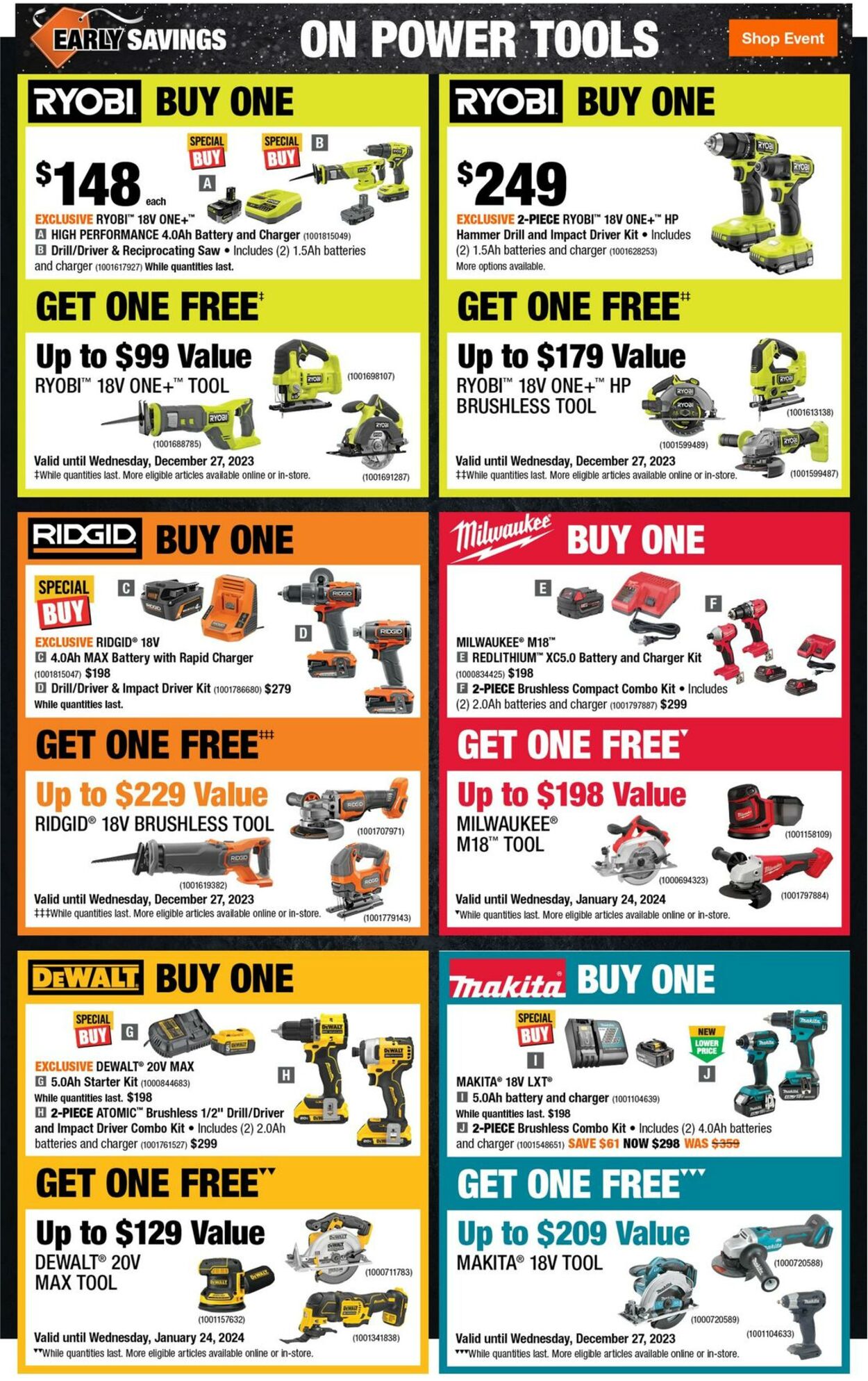 Home Depot Flyer from 11/09/2023