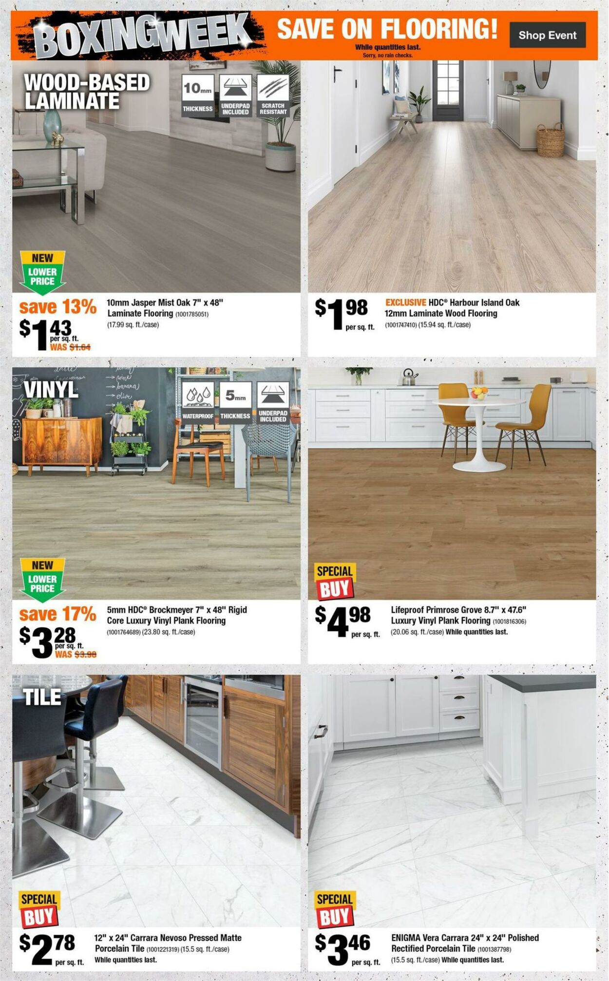 Home Depot Flyer from 12/28/2023
