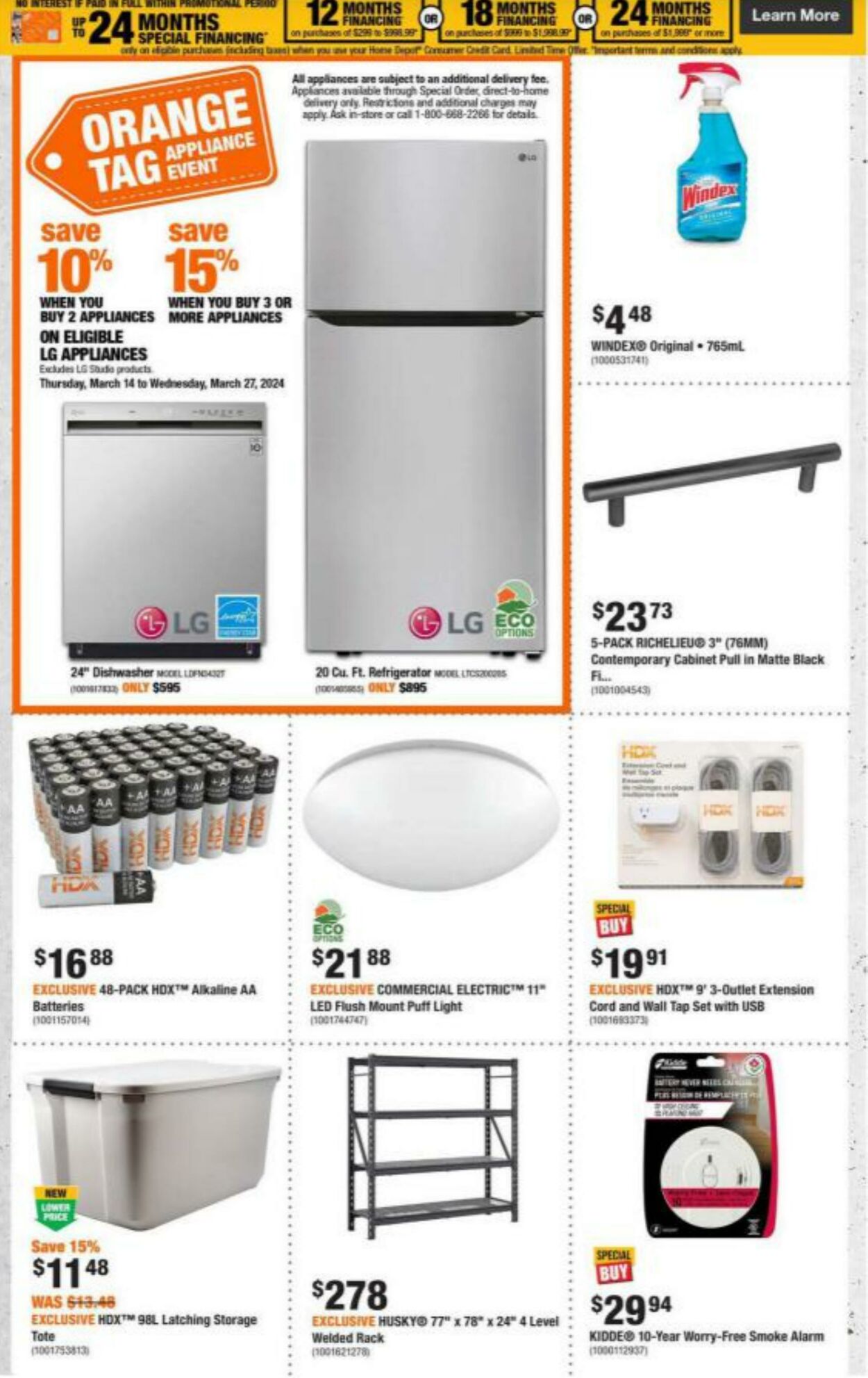 Home Depot Flyer from 03/13/2024