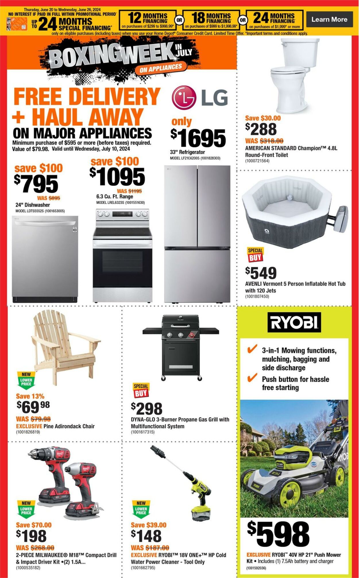 Home Depot Flyer from 06/20/2024
