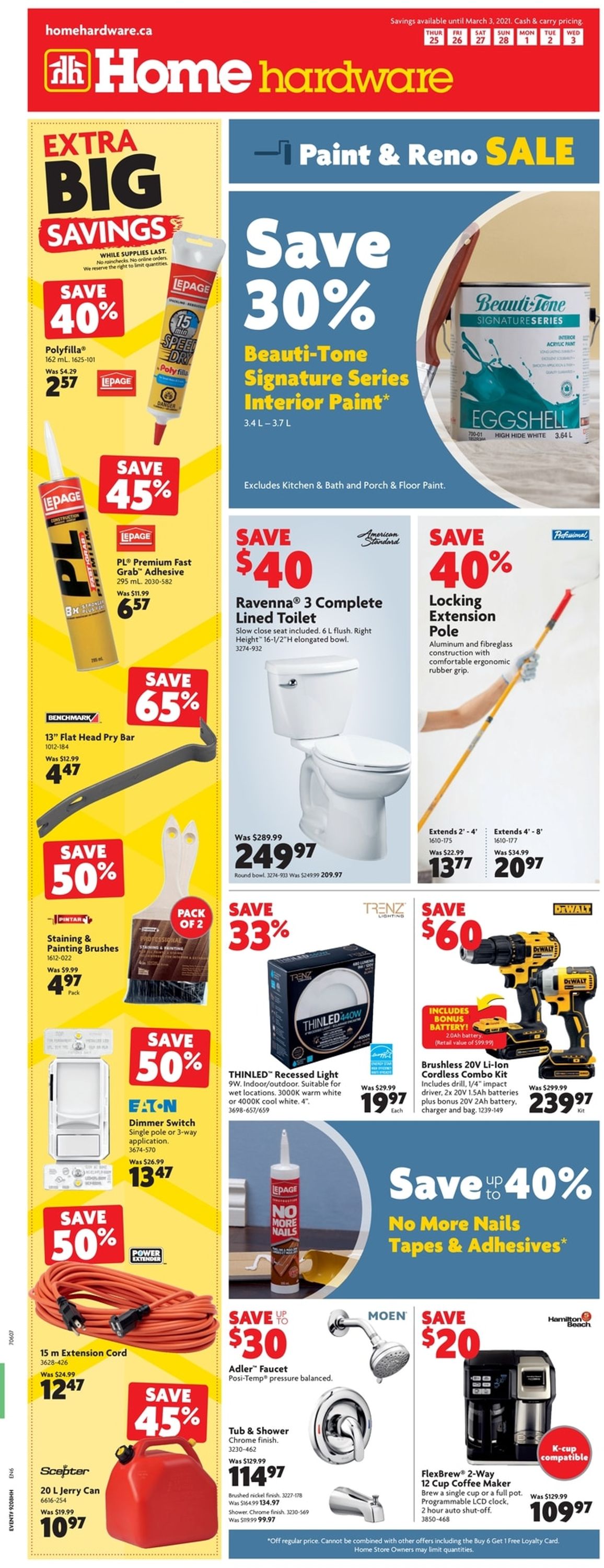Home Hardware Flyer from 02/25/2021