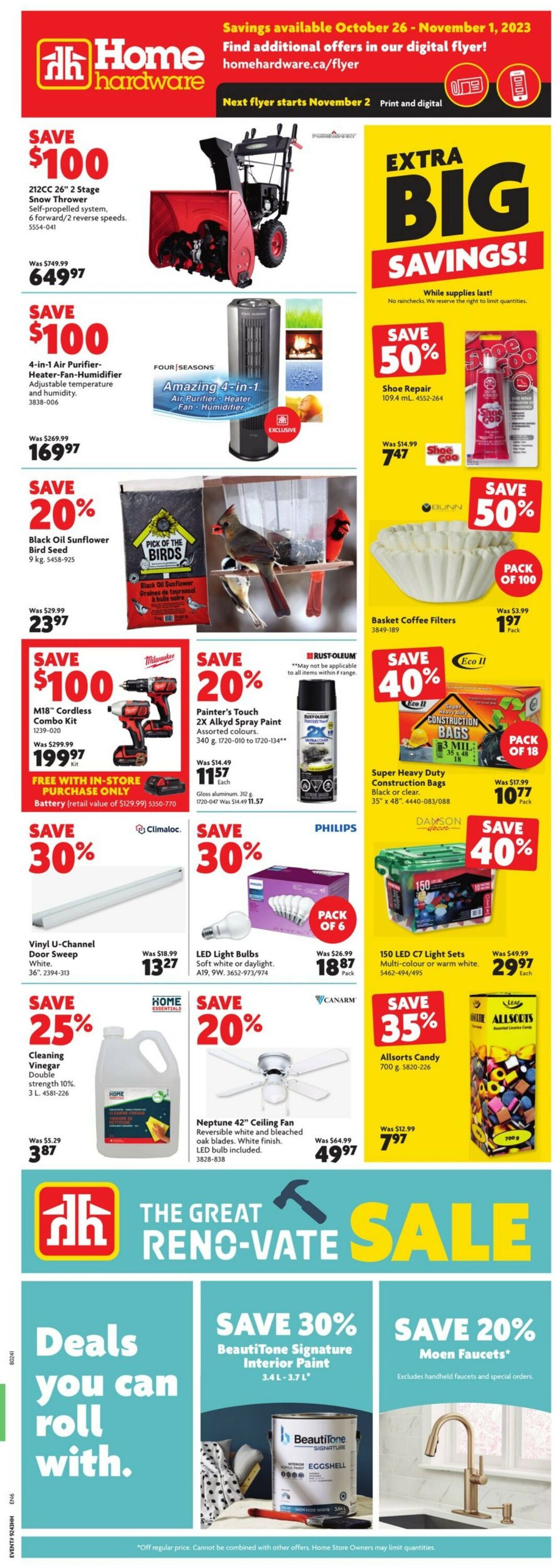 Home Hardware Flyer from 10/26/2023