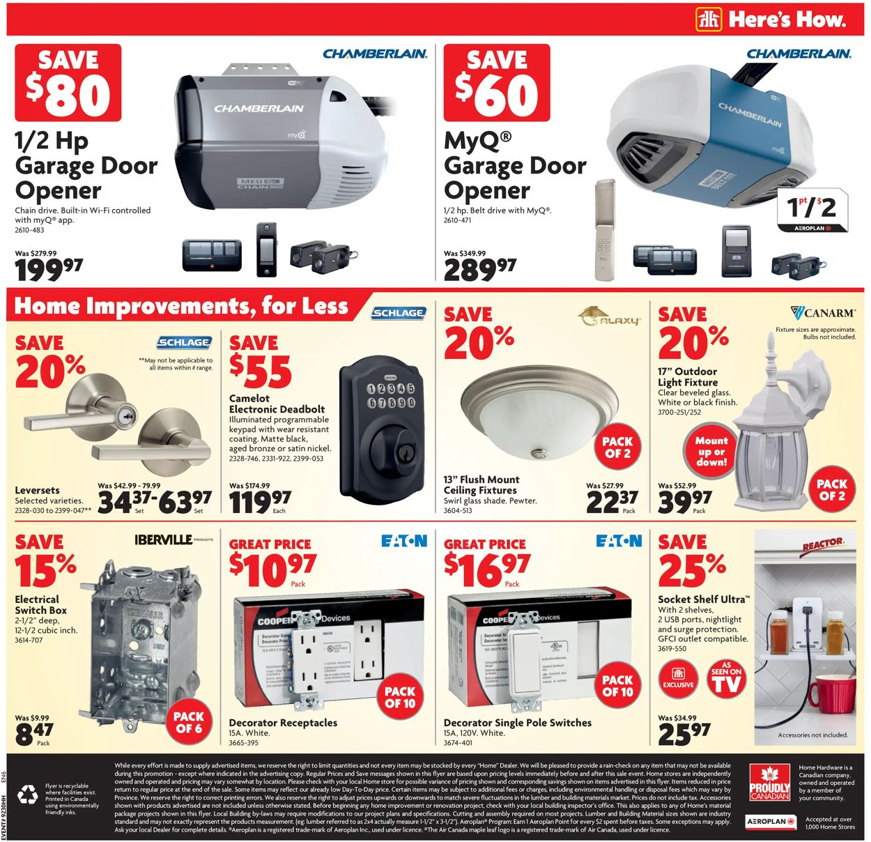 Home Hardware Flyer from 07/29/2021
