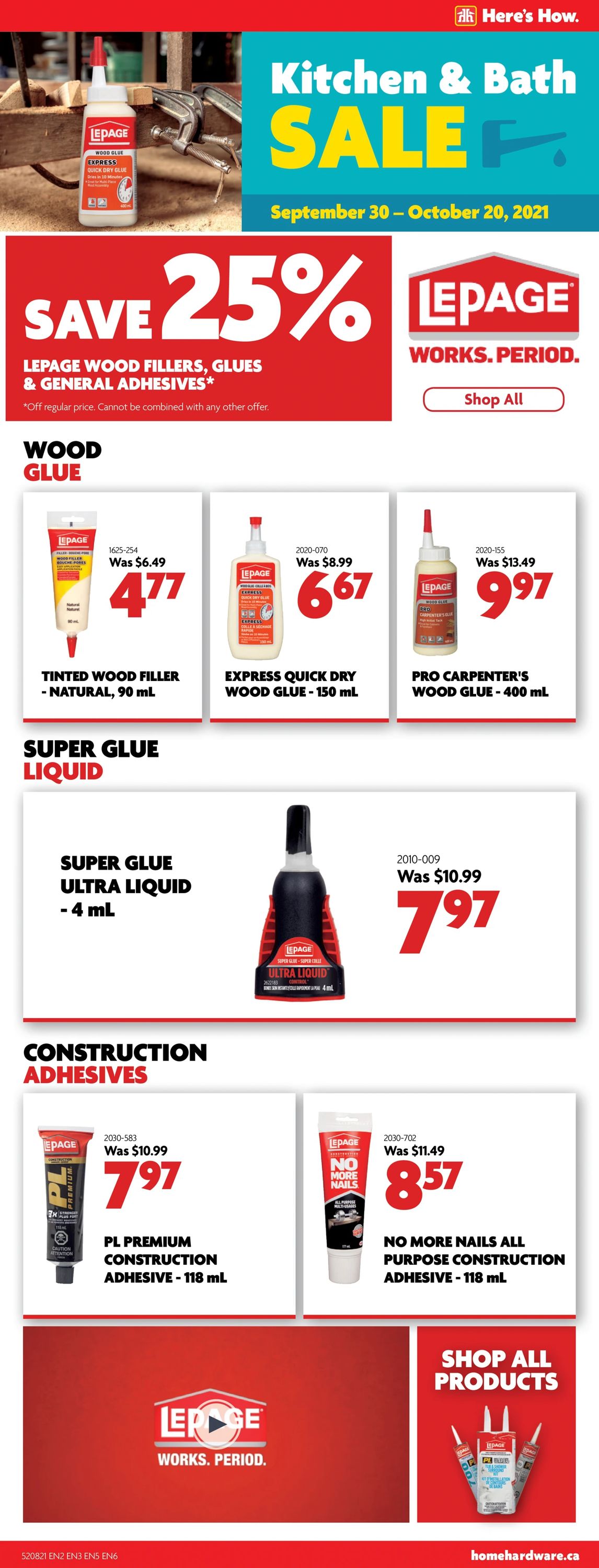 Home Hardware Flyer from 10/14/2021