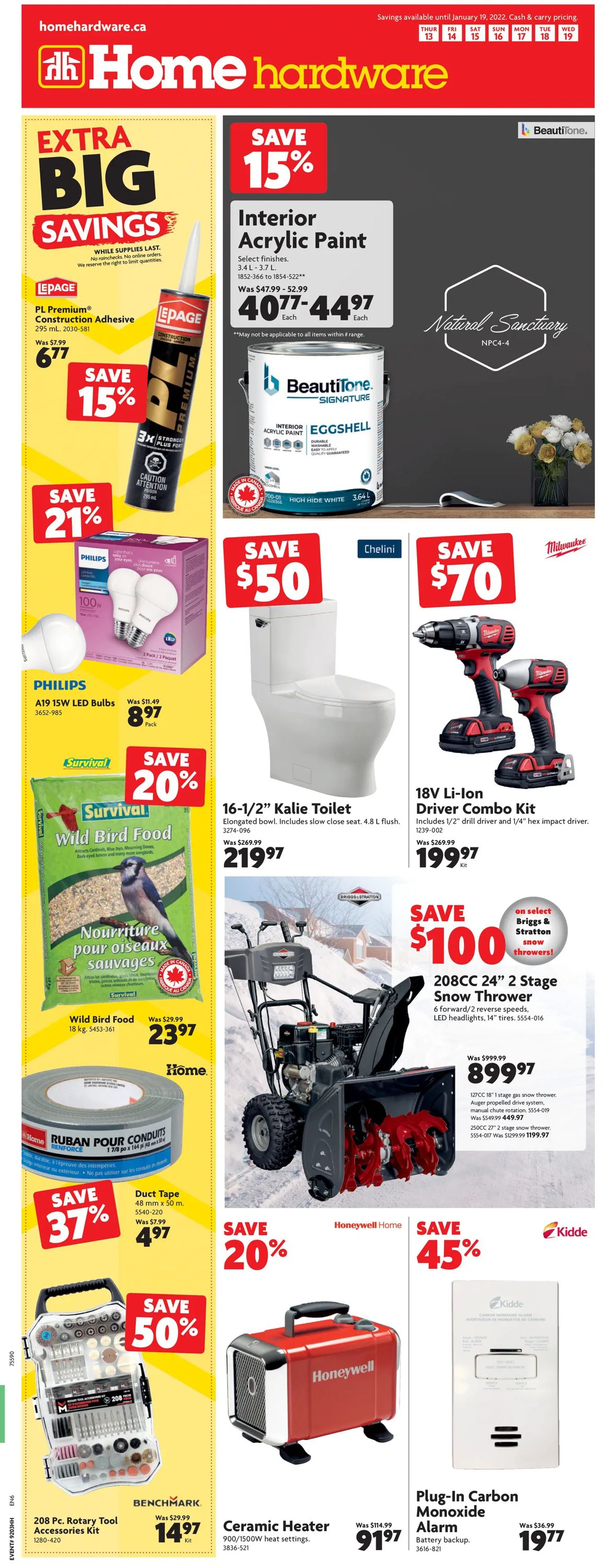 Home Hardware Flyer from 01/13/2022