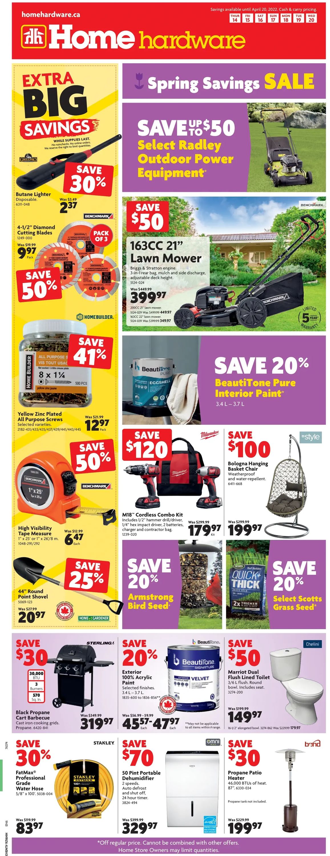 Home Hardware Flyer from 04/14/2022