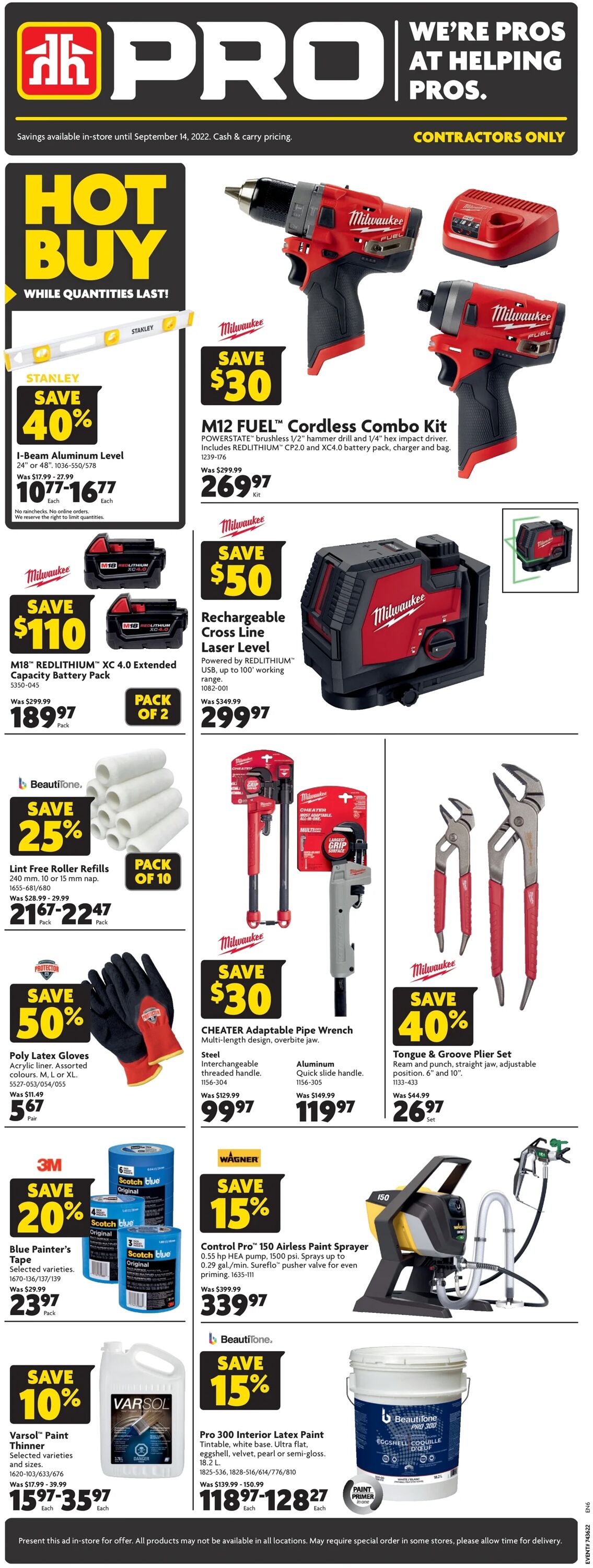 Home Hardware Flyer from 09/01/2022