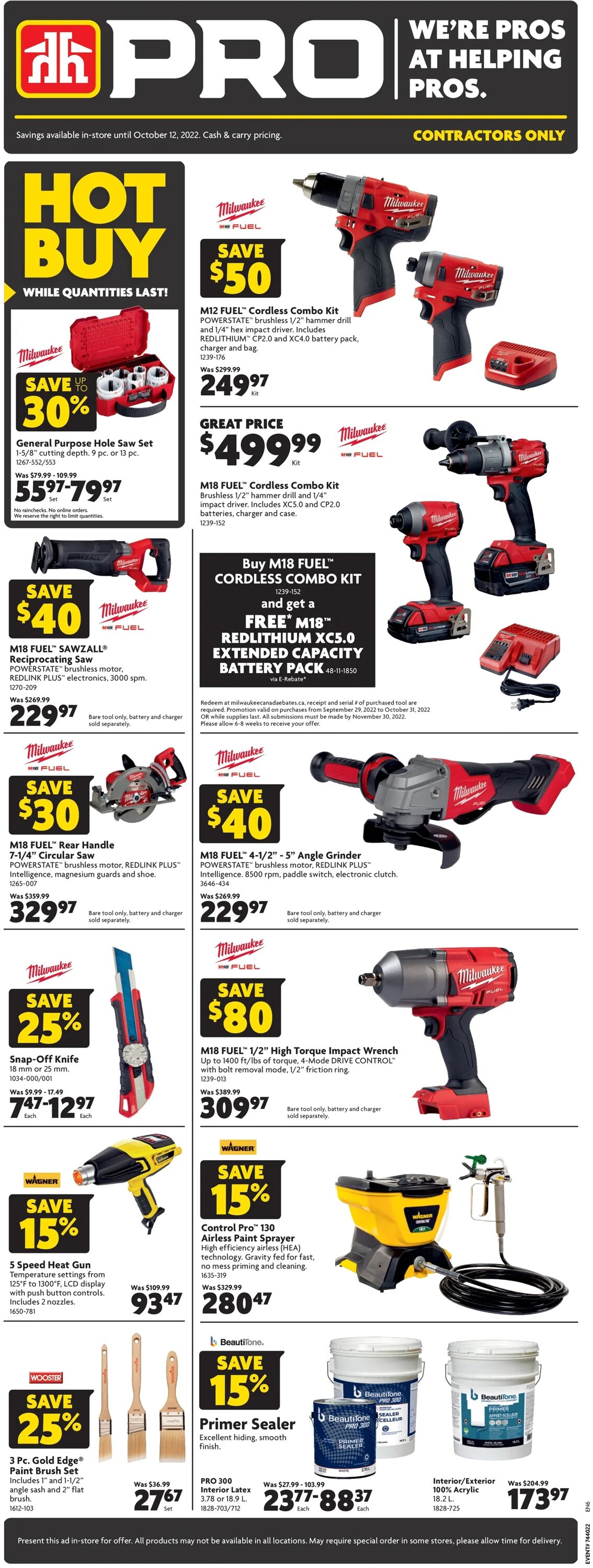 Home Hardware Flyer from 09/29/2022