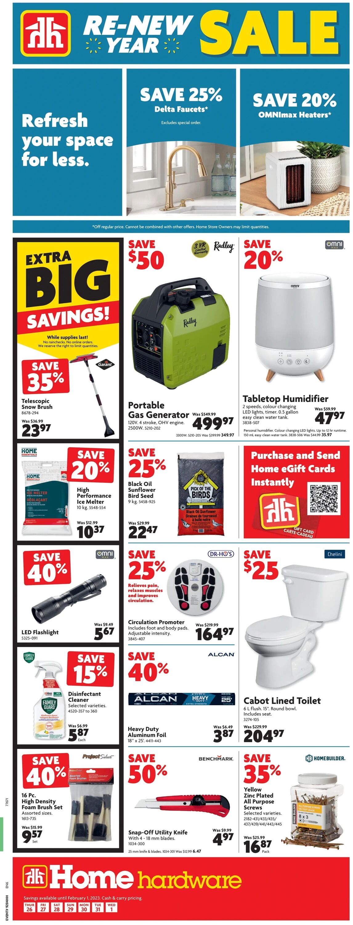 Home Hardware Flyer from 01/26/2023