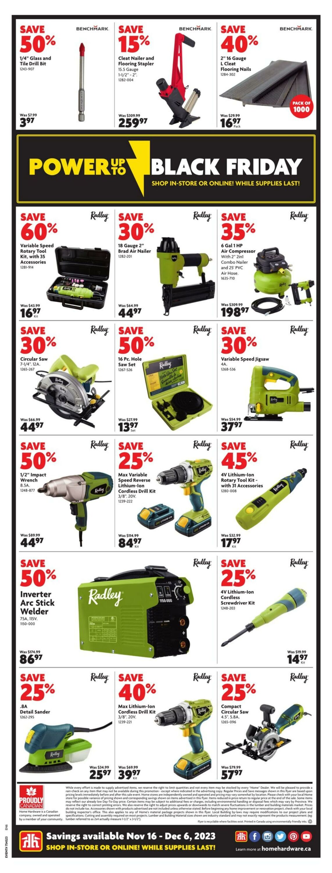 Home Hardware Flyer from 11/16/2023