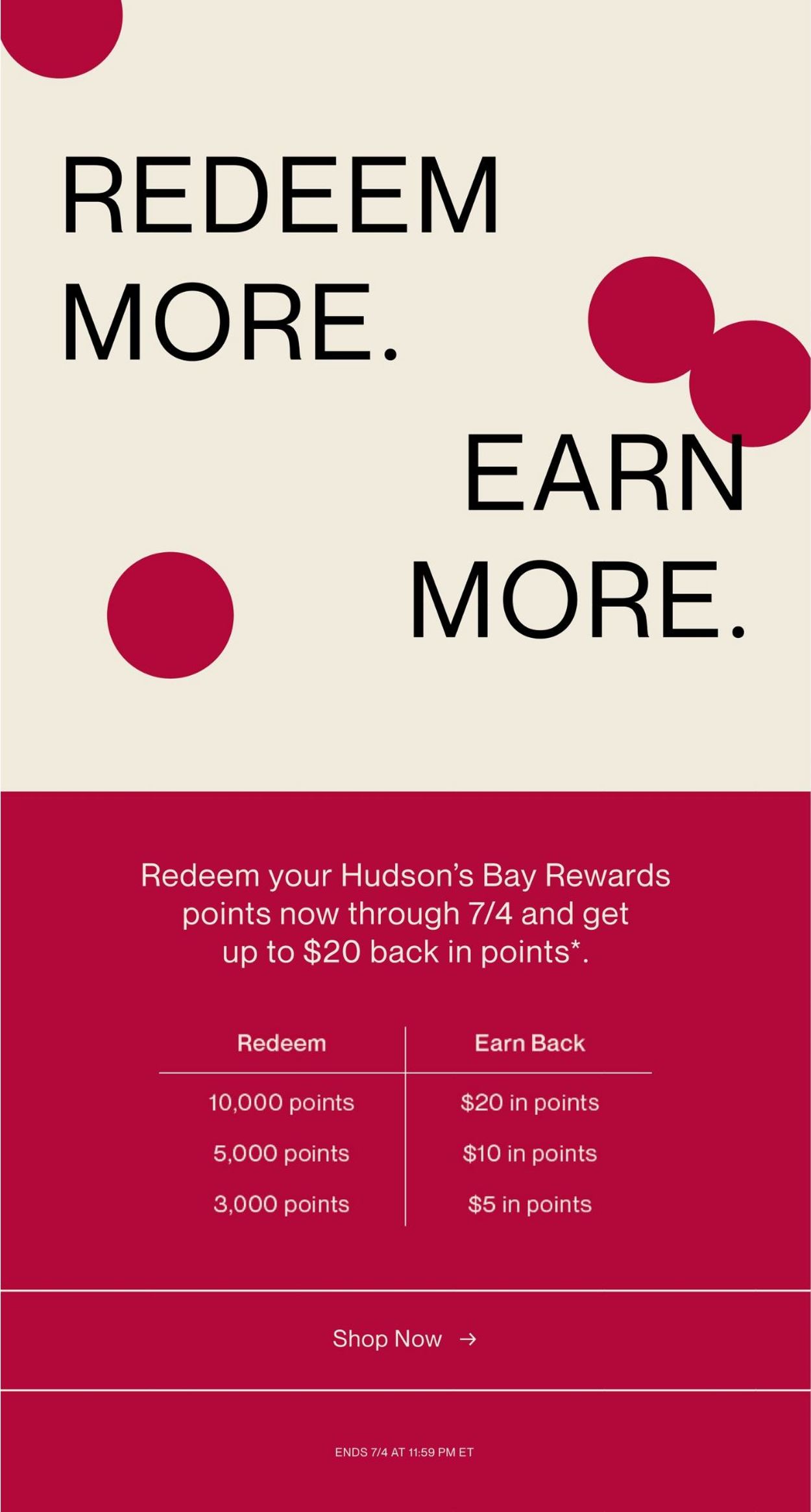 Hudson's Bay Flyer from 06/25/2021