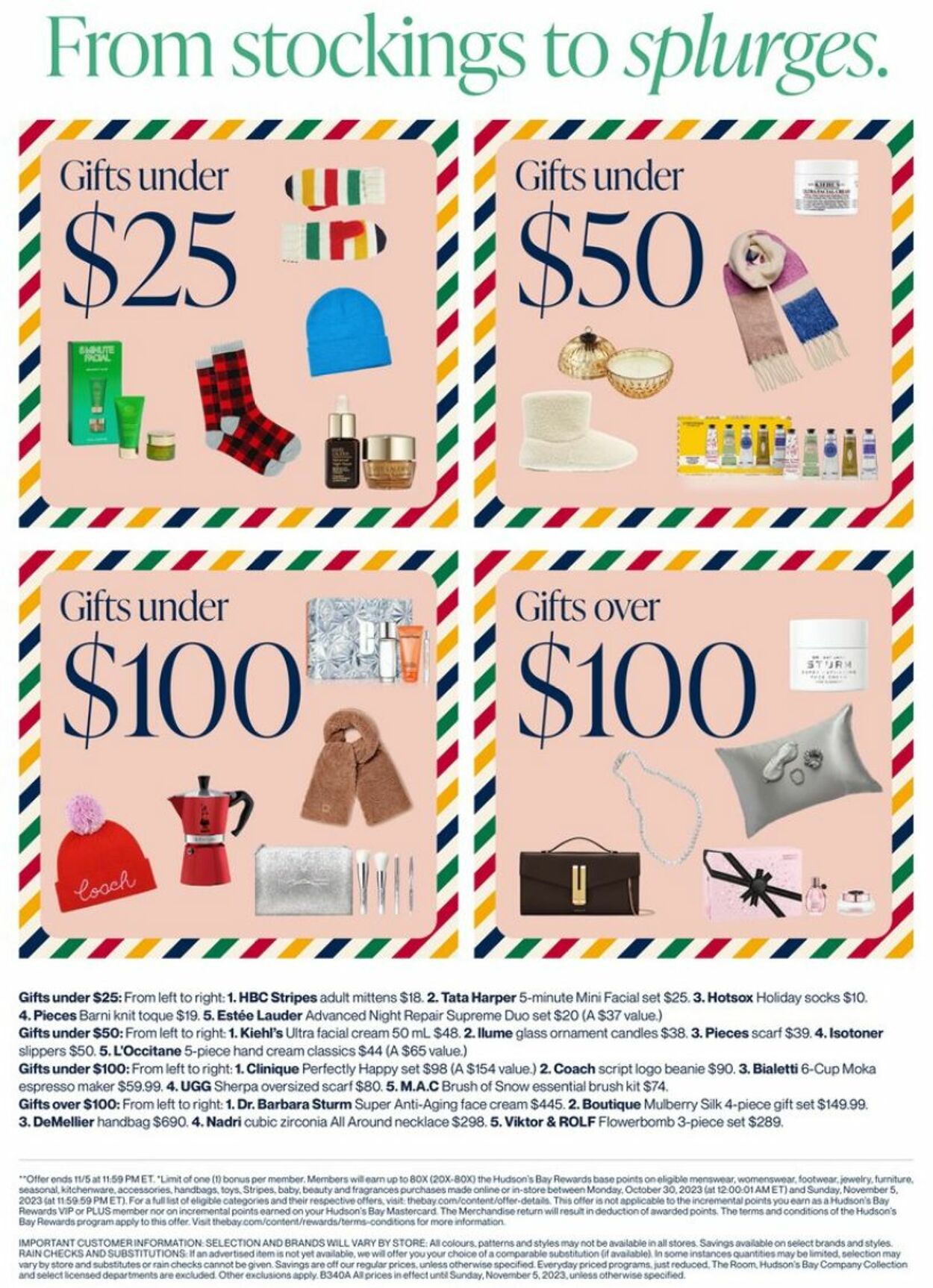 Hudson's Bay Flyer from 10/30/2023