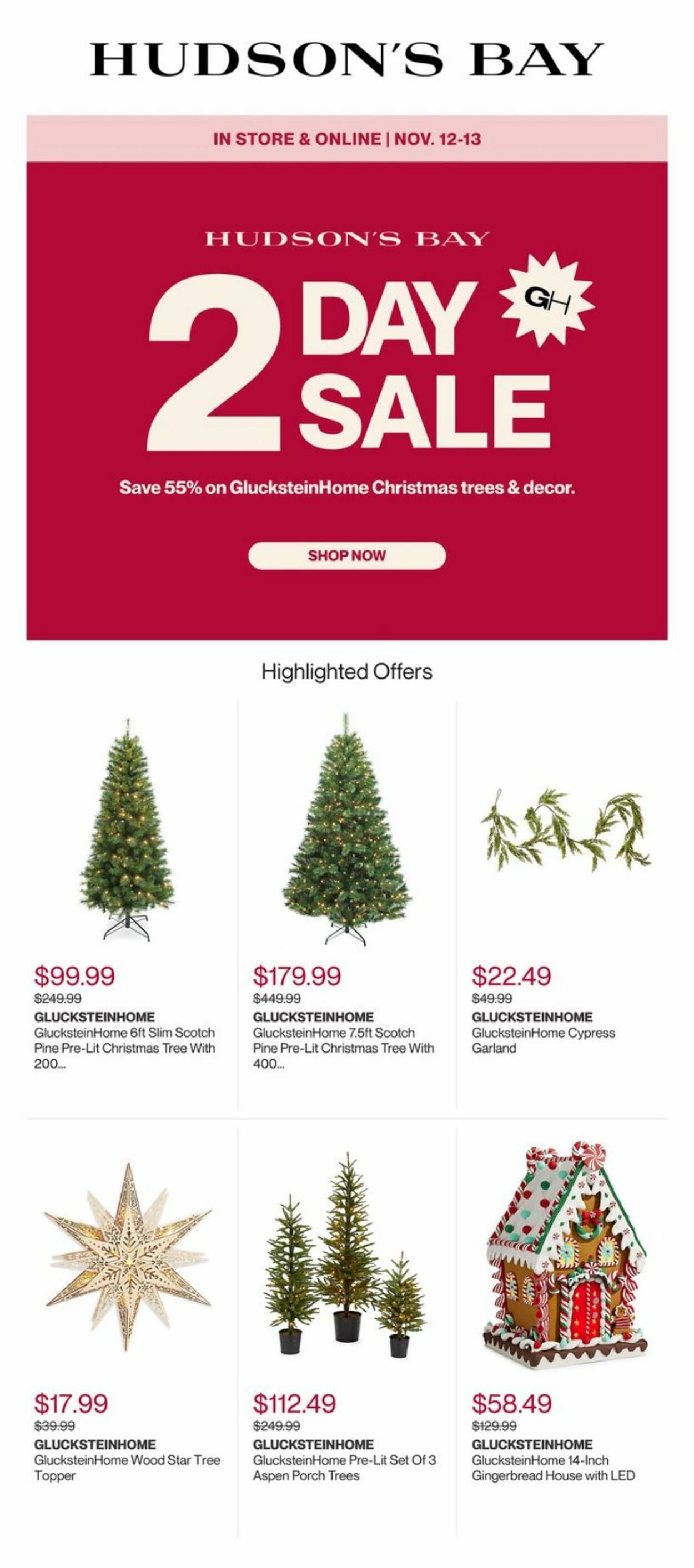 Hudson's Bay Flyer from 11/12/2023
