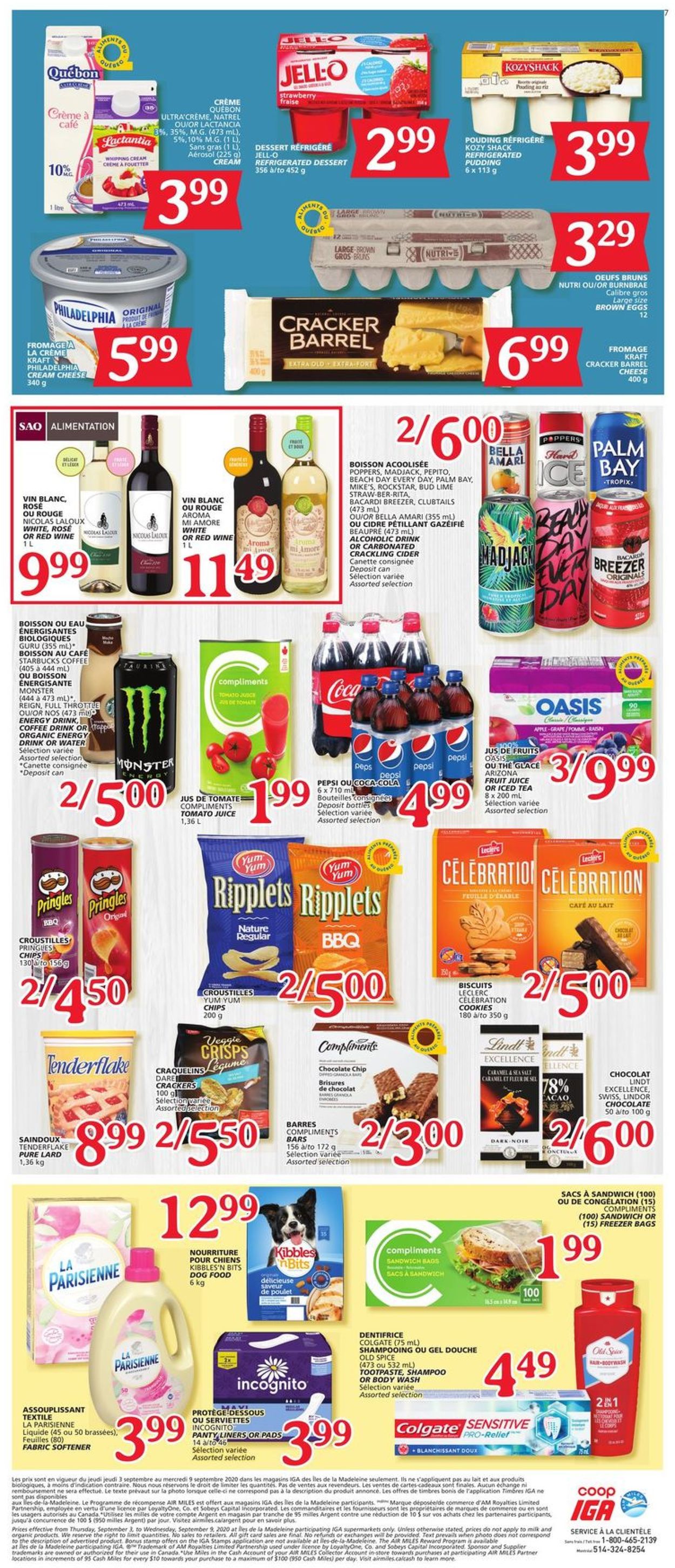 IGA Flyer from 09/03/2020