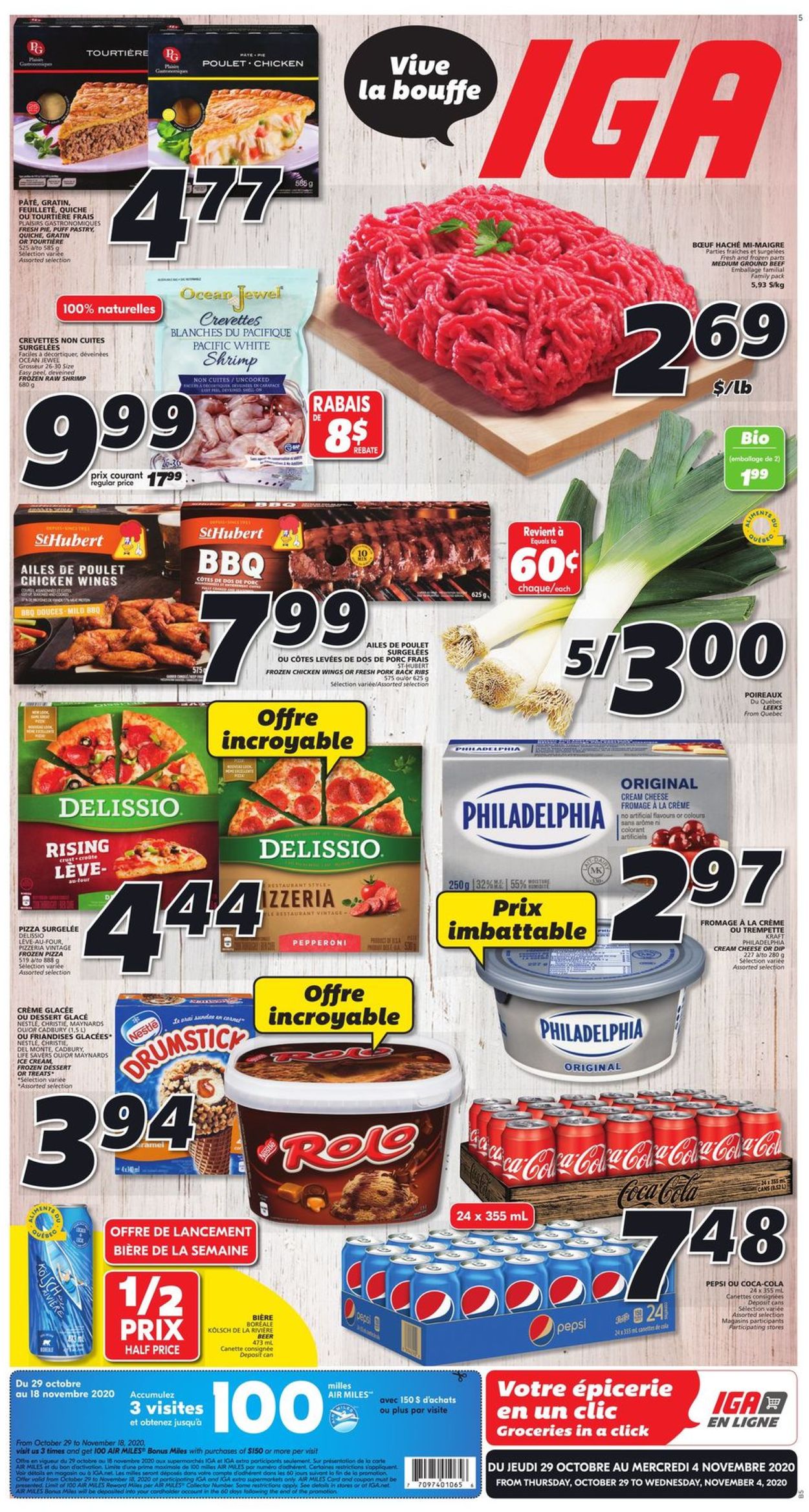 IGA Flyer from 10/29/2020