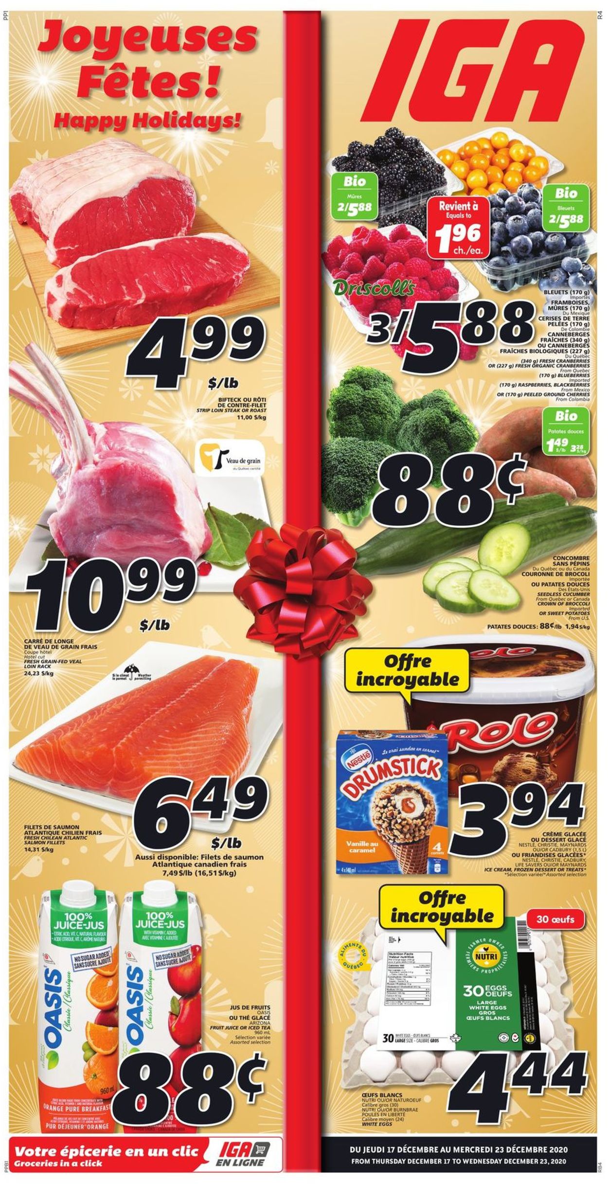 IGA Flyer from 12/17/2020