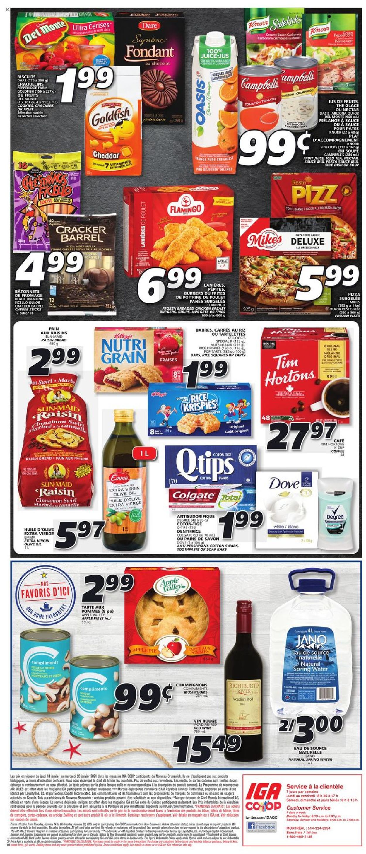 IGA Flyer from 01/14/2021