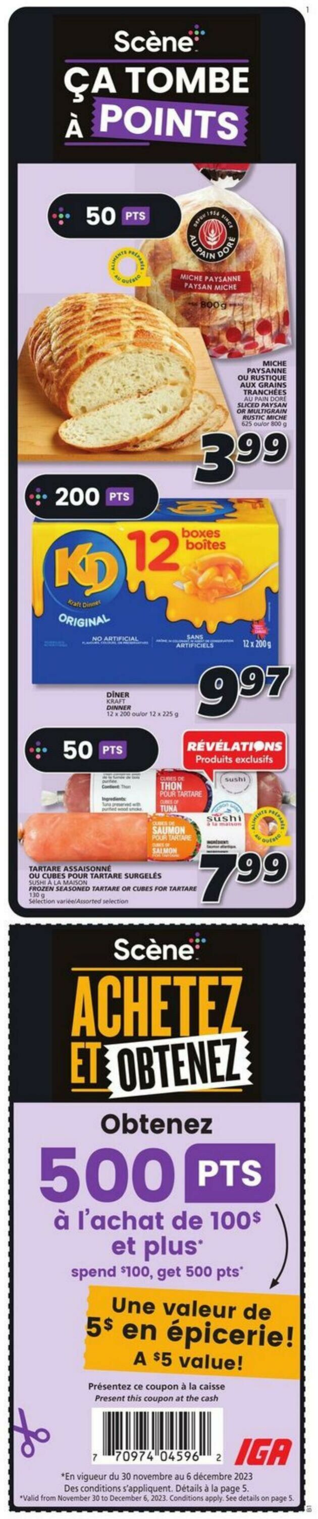 IGA Flyer from 11/30/2023