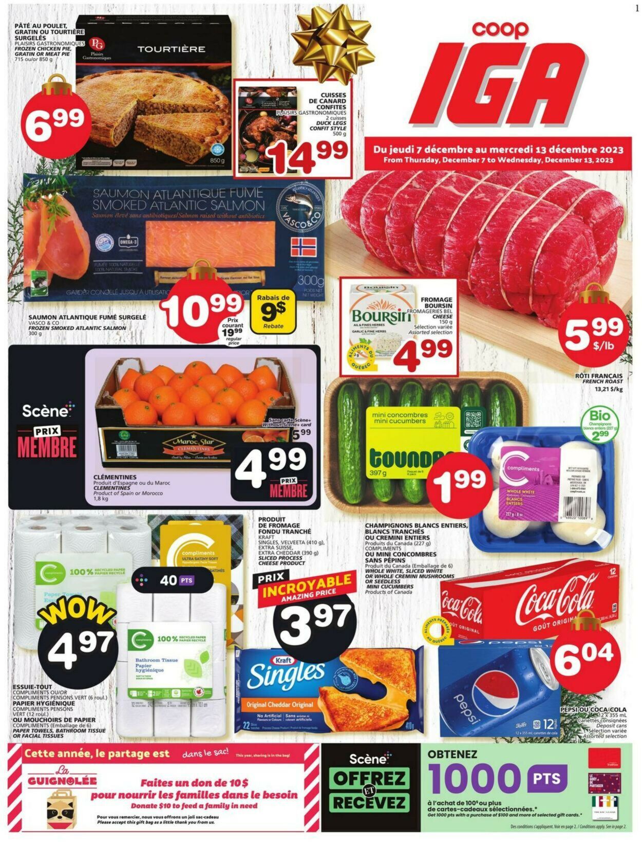 IGA Flyer from 12/07/2023