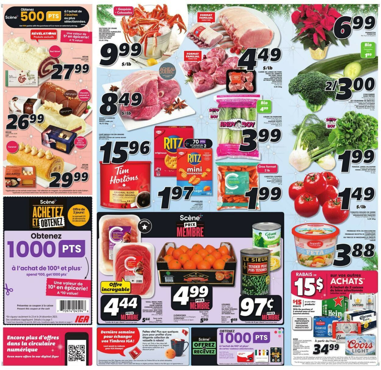 IGA Flyer from 12/21/2023