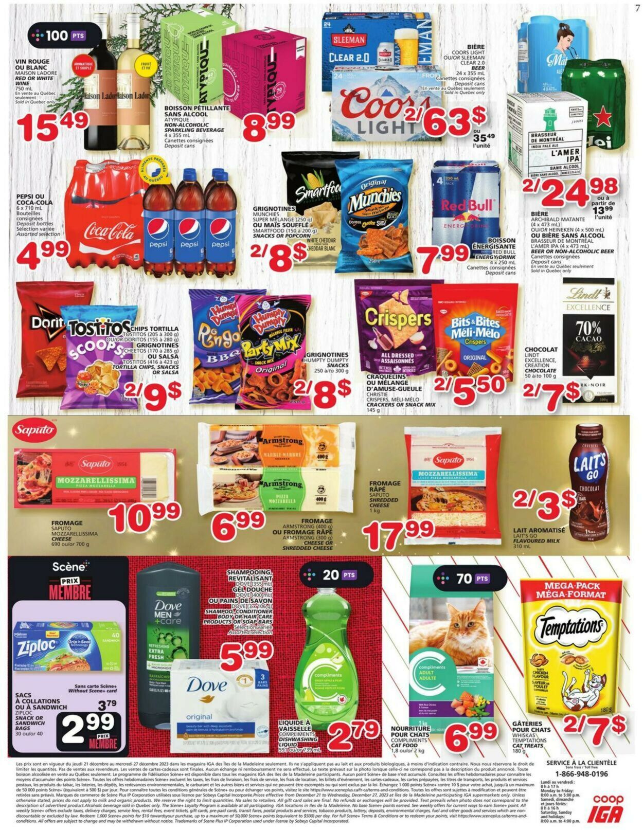 IGA Flyer from 12/21/2023