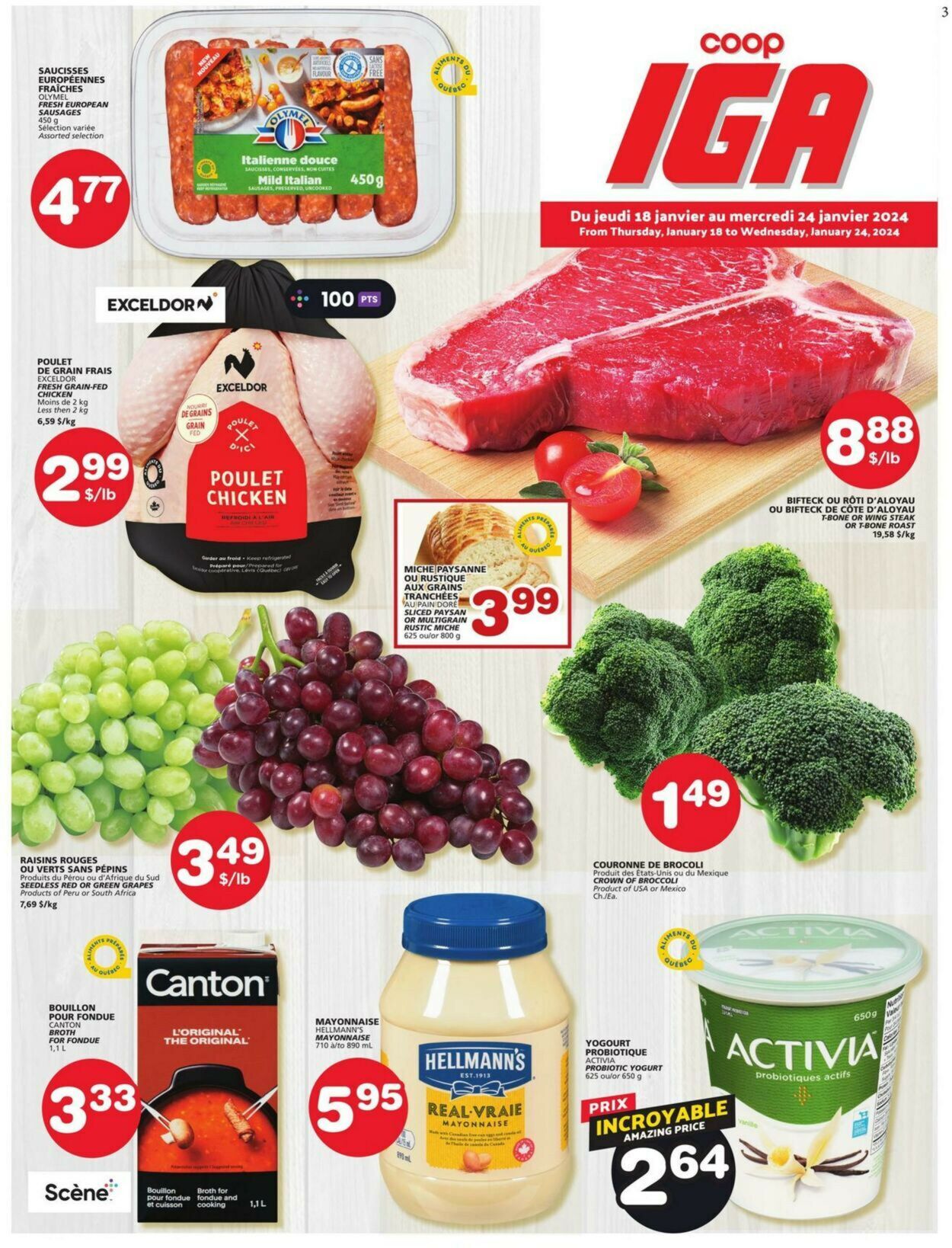 IGA Flyer from 01/18/2024