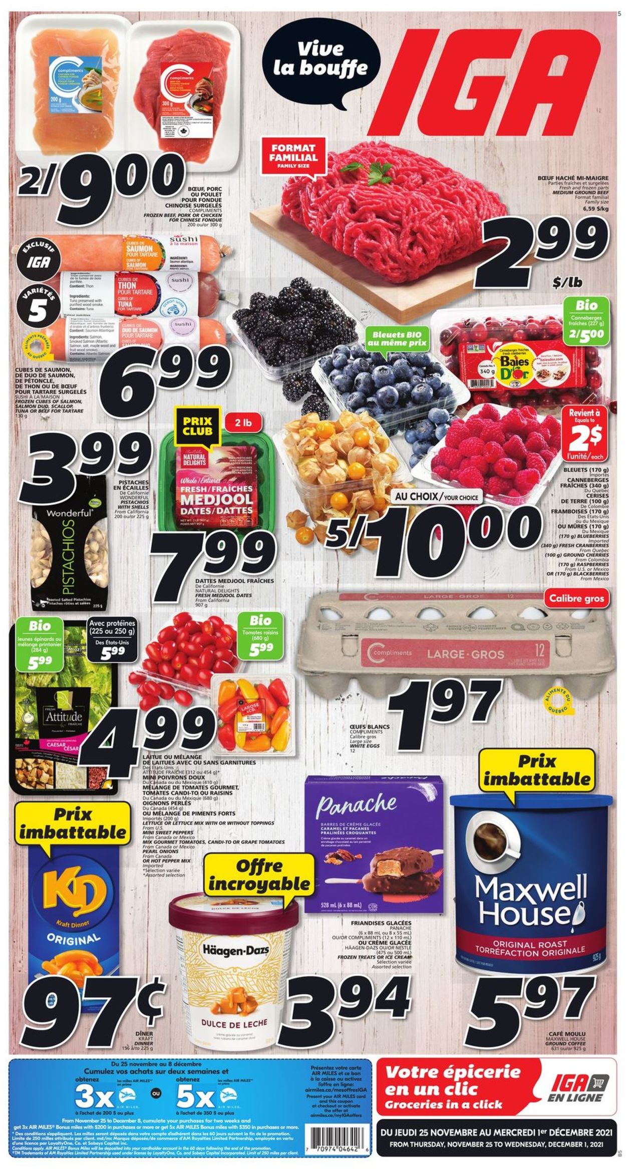 IGA Flyer from 11/25/2021