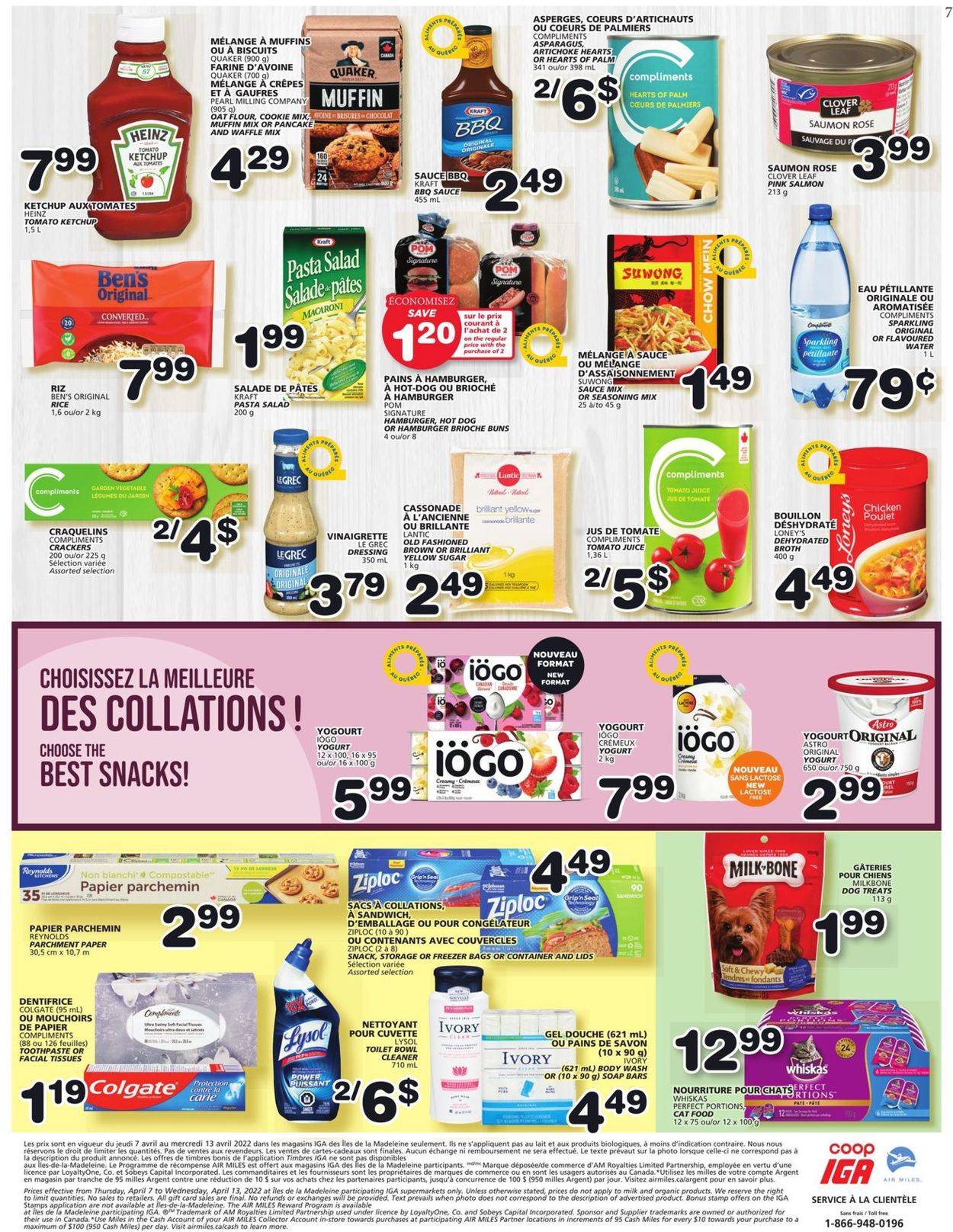 IGA Flyer from 04/07/2022