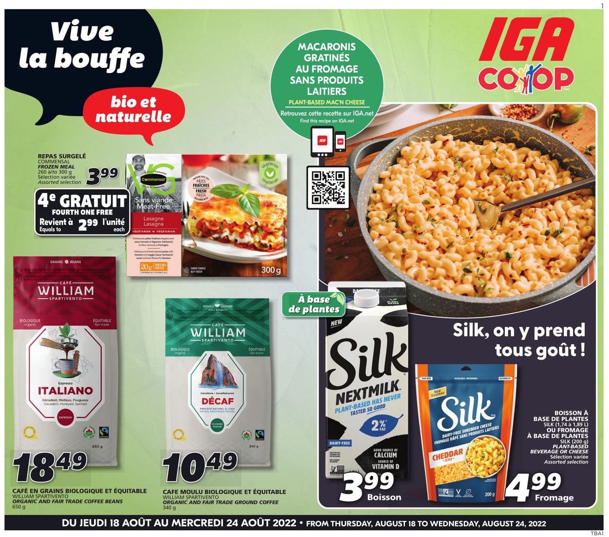 IGA Flyer from 08/18/2022